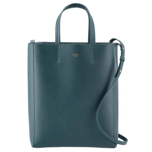 189813xba07ps CELINE Vertical Hippo Small CABAS Tote Bag Blue