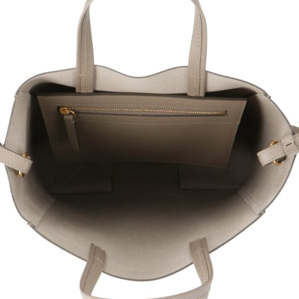 189813xba18tp 5 CELINE Vertical Hippo Small CABAS Tote Bag Taupe Beige