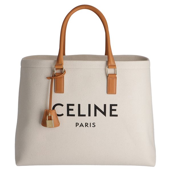 190062bnz02nt CELINE Horizontal Canvas Tote Bag Beige