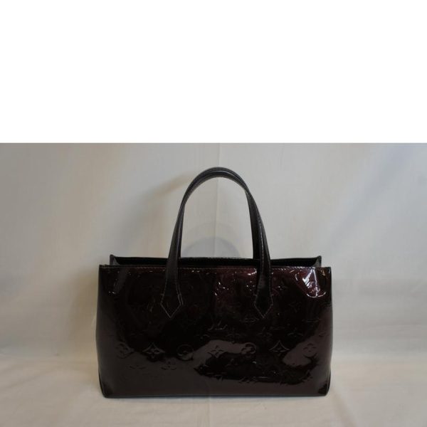 19022 2 Louis Vuitton Wilshire PM Bag Vernis Amarant