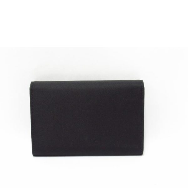 19033 2 PRADA Card Case Nylon Bag Black