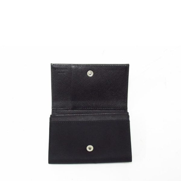 19033 4 PRADA Card Case Nylon Bag Black