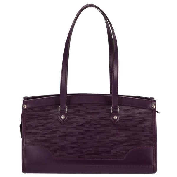 19054 2 Louis Vuitton Madeleine PM Bag Epi Leather Cassis