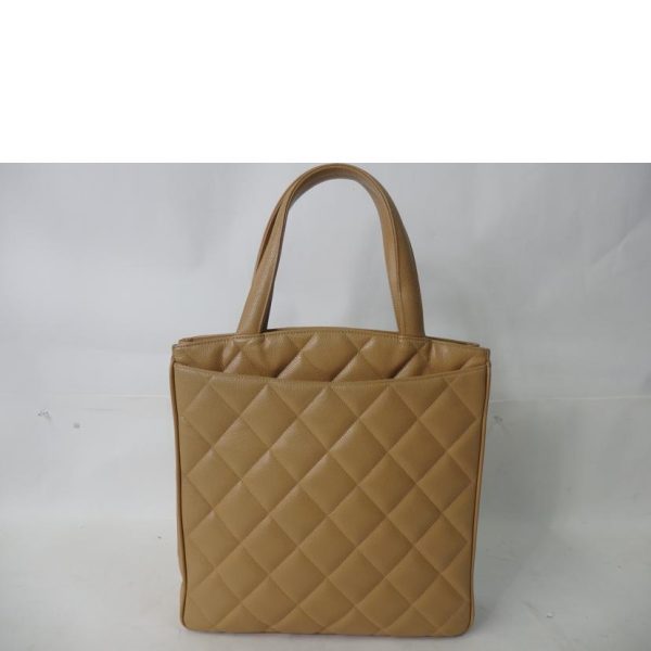 19132 2 Chanel Caviar Tote Bag Beige