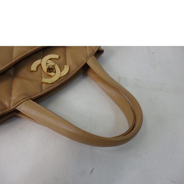 19132 5 Chanel Caviar Tote Bag Beige