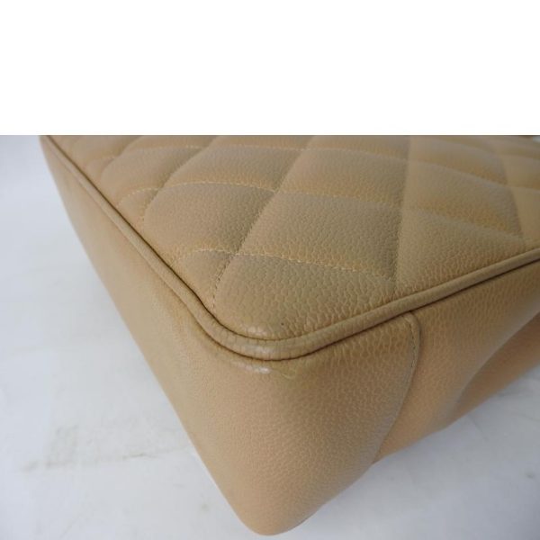 19132 8 Chanel Caviar Tote Bag Beige