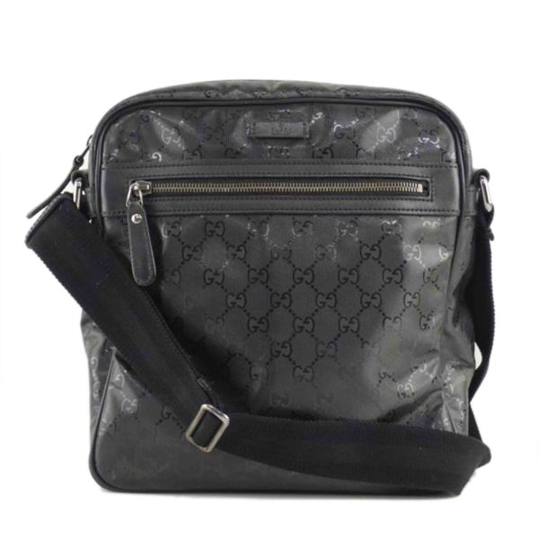 19194 1 GUCCI GG Pattern PVC Leather Shoulder Bag