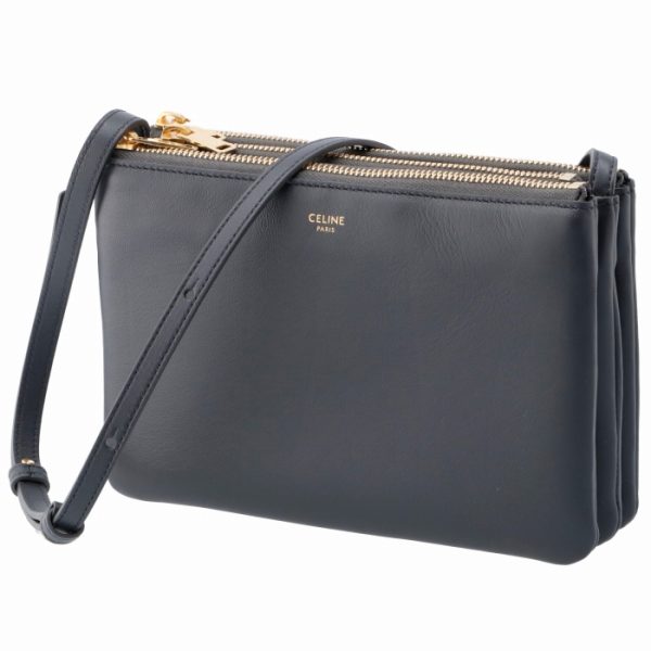 192033cad10dc CELINE Trio Small Shoulder Bag Gray