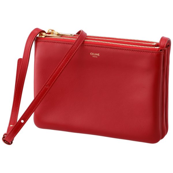 192033cad27ed CELINE Trio Small Shoulder Bag Red