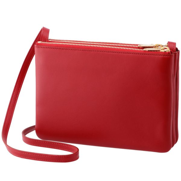 192033cad27ed 2 CELINE Trio Small Shoulder Bag Red