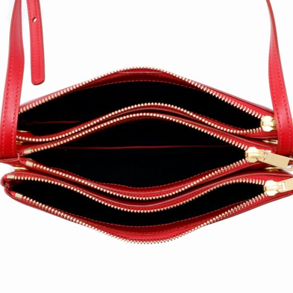 192033cad27ed 5 CELINE Trio Small Shoulder Bag Red