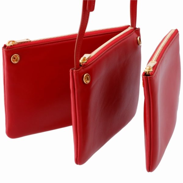 192033cad27ed 6 CELINE Trio Small Shoulder Bag Red