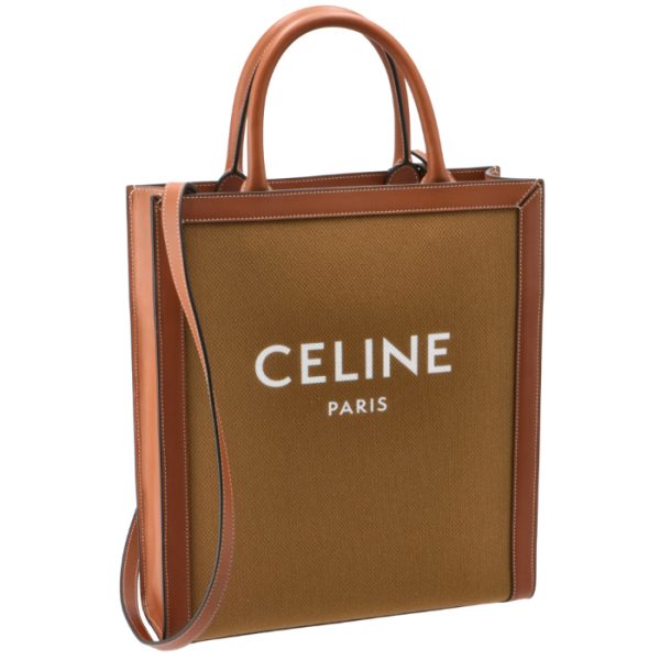 192082cjf28ot CELINE Small Vertical CABAS Tote Bag Brown