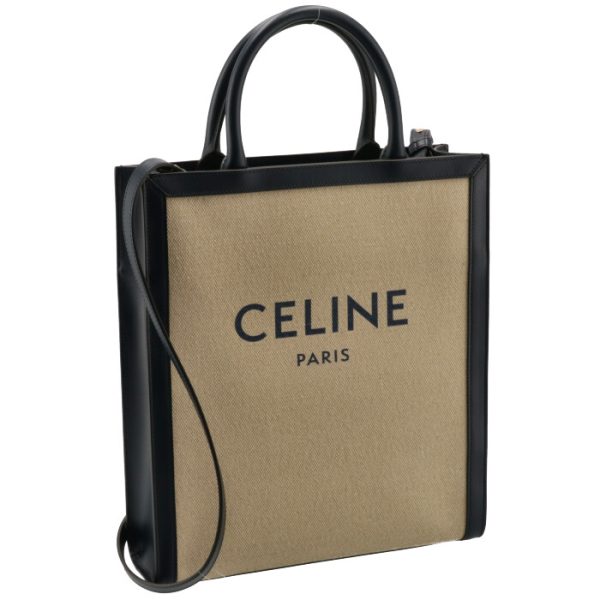 192082dl401na CELINE Small Vertical CABAS Tote Bag Navy