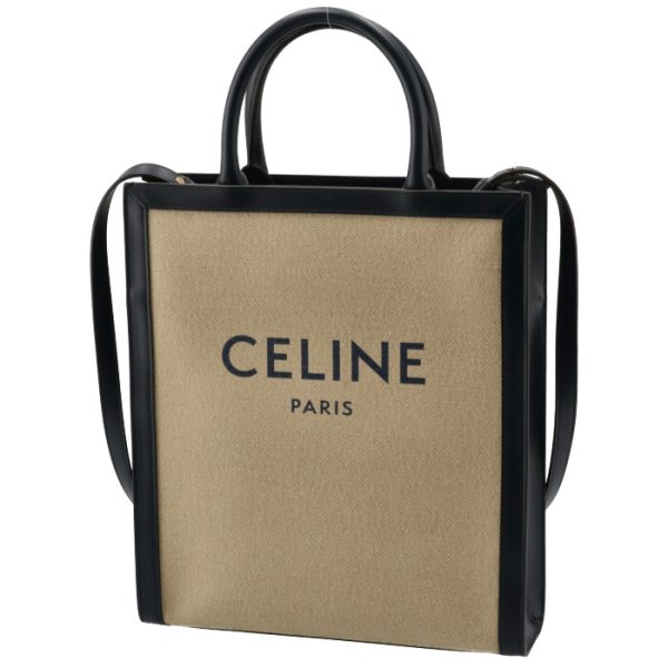 192082dl401na 1 CELINE Small Vertical CABAS Tote Bag Navy