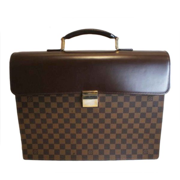 19299 1 LOUIS VUITTON Altona GM Briefcase Damier Ebene