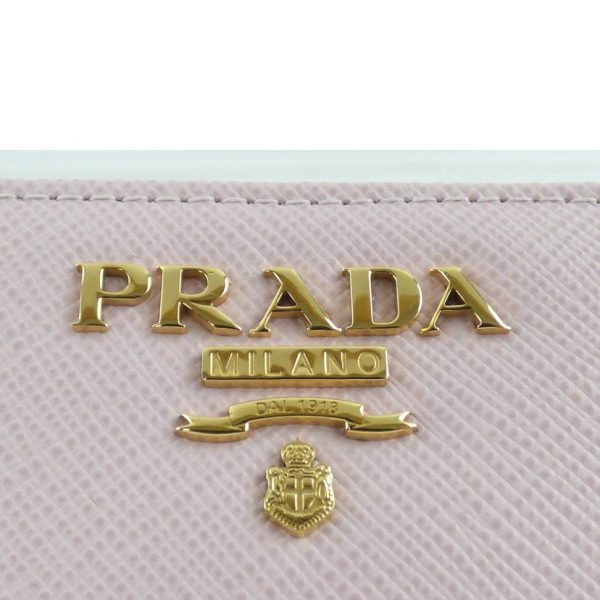 19309 7 Prada Saffiano Bifold Leather Wallet Black