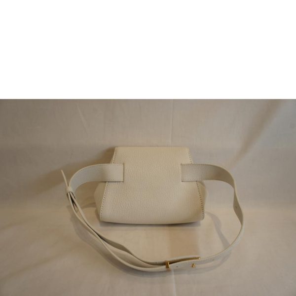 19354 2 Bottega Veneta Leather Belt Bag Waist Pouch White