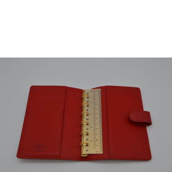 19384 4 Louis Vuitton Agenda PM Epi Planner Castilian Red