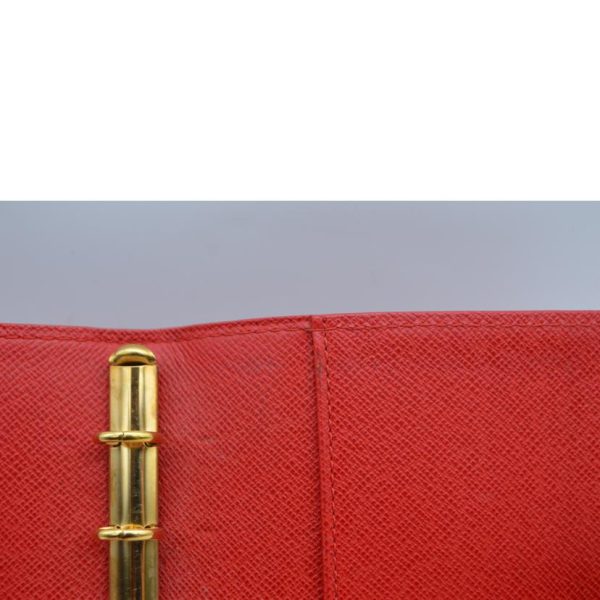 19384 7 Louis Vuitton Agenda PM Epi Planner Castilian Red