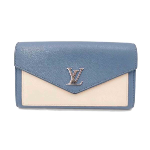 19387 1 Louis Vuitton My Lock Me Wallet Blue Jean