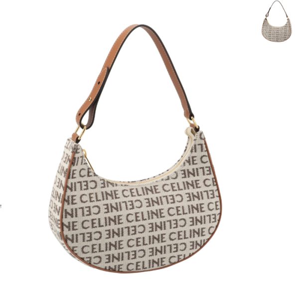 193952fe8 CELINE Shoulder Bag AVA Medium Logo Canvas Hobo Bag