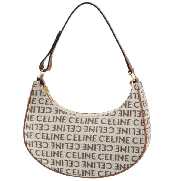 193952fe8 1 CELINE Shoulder Bag AVA Medium Logo Canvas Hobo Bag