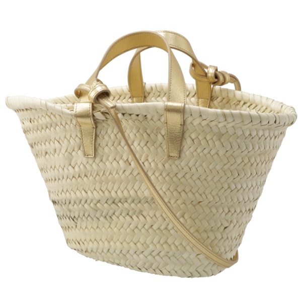 194002dxj35or 2 Celine Teen Triomphe Pannier Basket Bag Gold