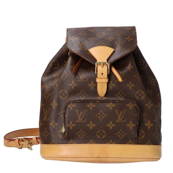 19429 1 Louis Vuitton Montsouris MM Bag Monogram Canvas Brown