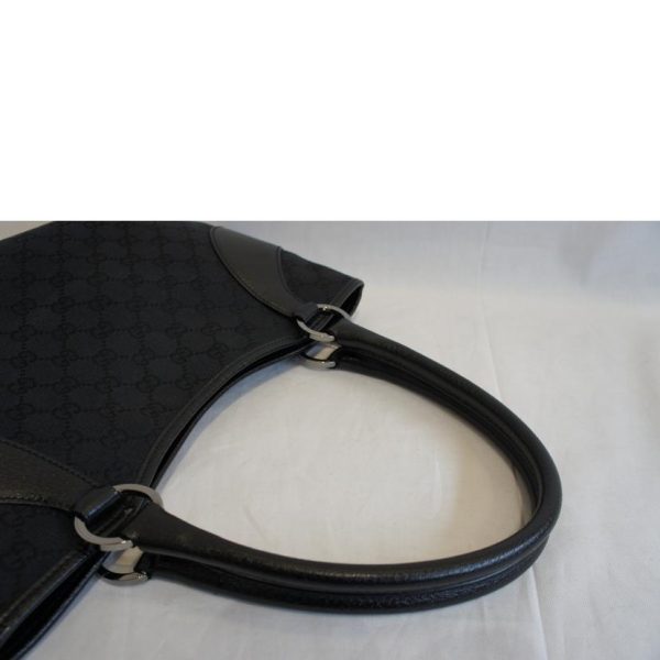 19453 4 Gucci GG Canvas Handbag Black