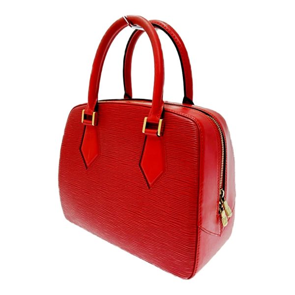 194609 2 Louis Vuitton Epi Sablon Handbag Castilian Red