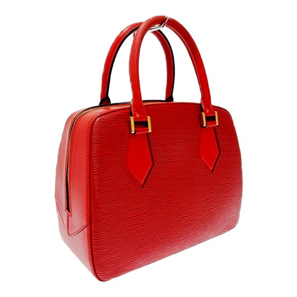 194609 3 Louis Vuitton Epi Sablon Handbag Castilian Red