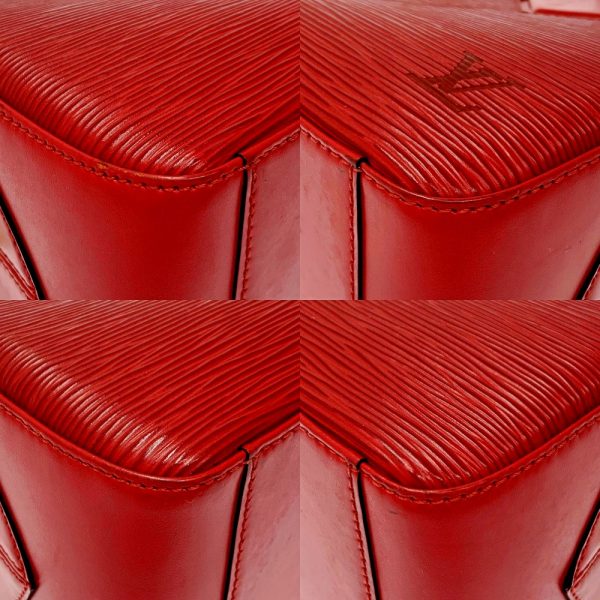 194609 6 Louis Vuitton Epi Sablon Handbag Castilian Red