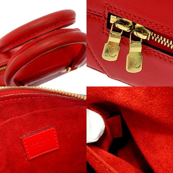 194609 9 Louis Vuitton Epi Sablon Handbag Castilian Red