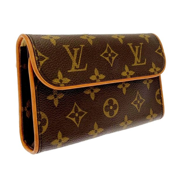 194629 3 Louis Vuitton Monogram Pochette Florentine Waist Bag Brown