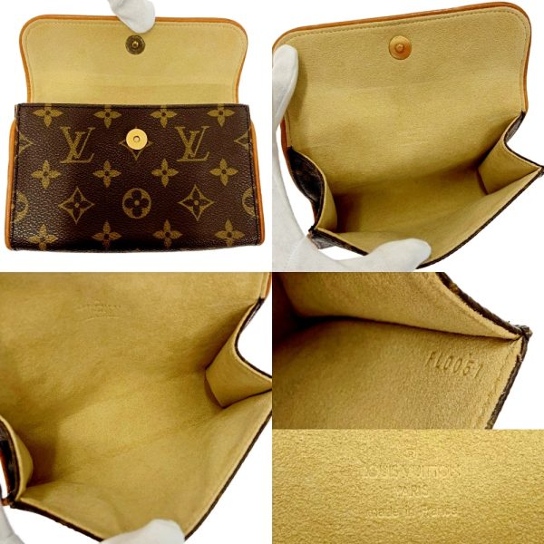 194629 7 Louis Vuitton Monogram Pochette Florentine Waist Bag Brown