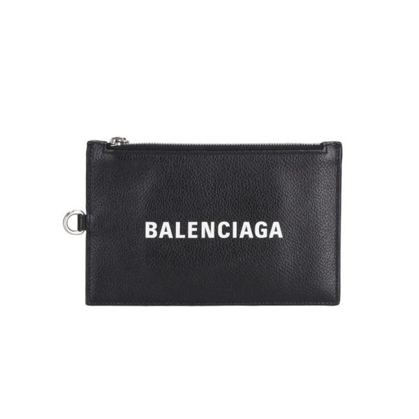 19483 1 Balenciaga Phone Holder Card Case Black