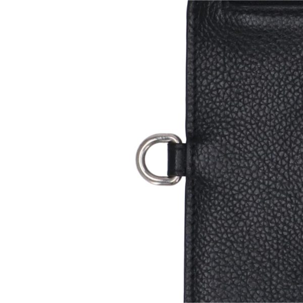 19483 6 Balenciaga Phone Holder Card Case Black