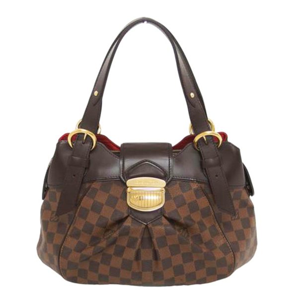 19504 1 Louis Vuitton Sistine PM Damier Shoulder Bag Brown