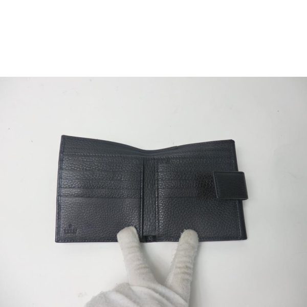 19527 4 Gucci GG Marmont W Hook Wallet Black