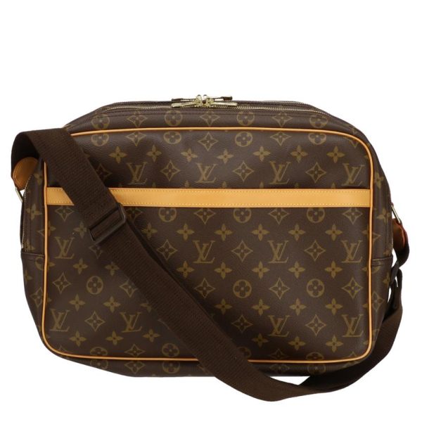 19538 1 Louis Vuitton Reporter GM Monogram Bag Brown