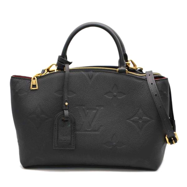 19544 1 Louis Vuitton Petit Palais PM Monogram Empreinte Handbag Noir