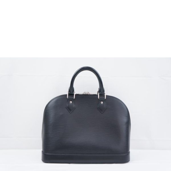 19594 2 Louis Vuitton Alma PM Epi Handbag Noir Black