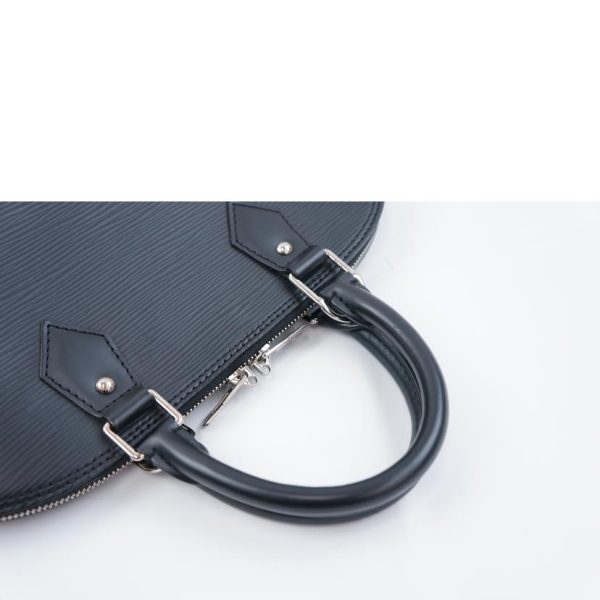 19594 3 Louis Vuitton Alma Epi Handbag Noir Black