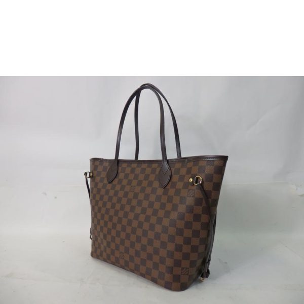 19606 3 Louis Vuitton Neverfull MM Damier Handbag Rose Ballerine