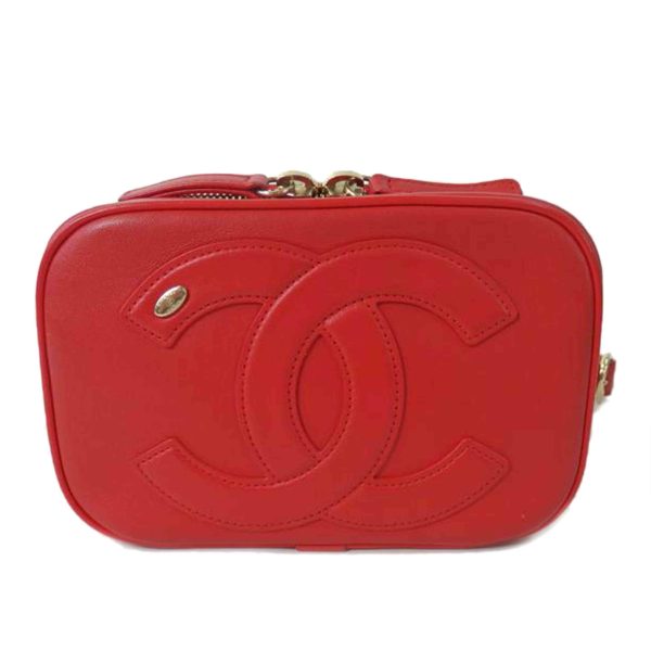 19637 1 Chanel Cocomark Waist Bag Red