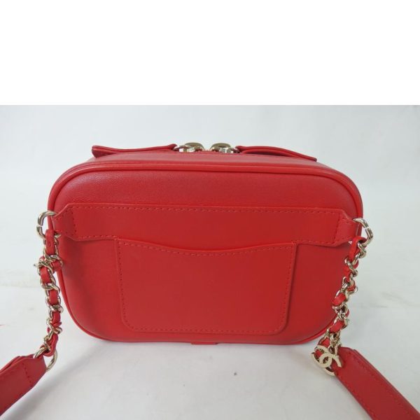 19637 2 Chanel Cocomark Waist Bag Red