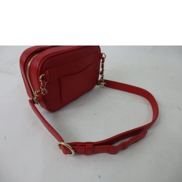 19637 6 Chanel Cocomark Waist Bag Red