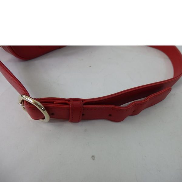 19637 7 Chanel Cocomark Waist Bag Red