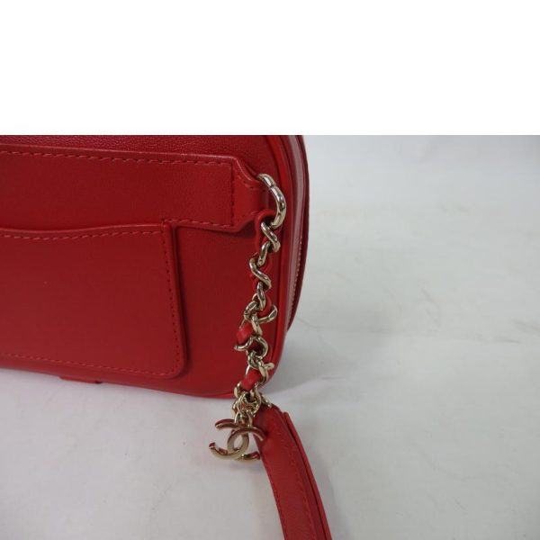 19637 8 Chanel Cocomark Waist Bag Red